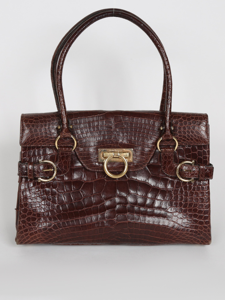 Ferragamo crocodile bag sale