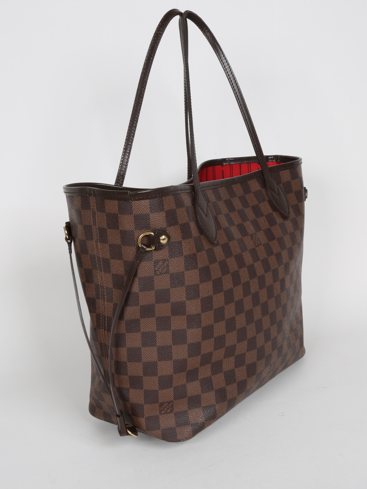 Louis Vuitton Neverfull MM Damier Ebene Canvas www.luxurybags