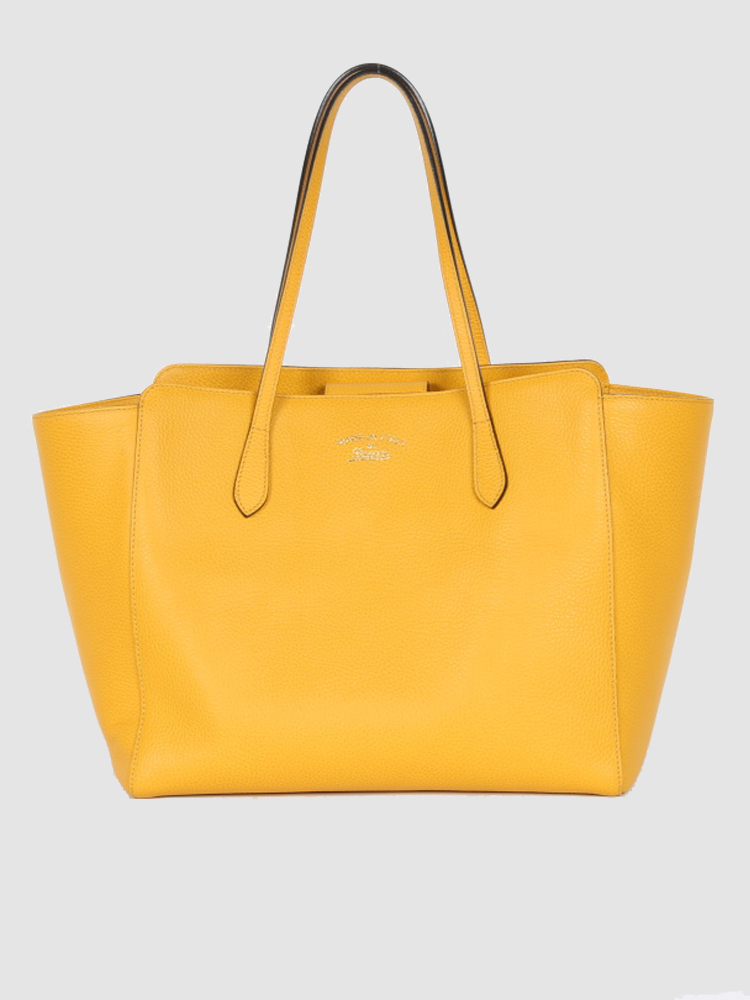 Gucci Swing Medium Tote Vintage Ochre www.luxurybags