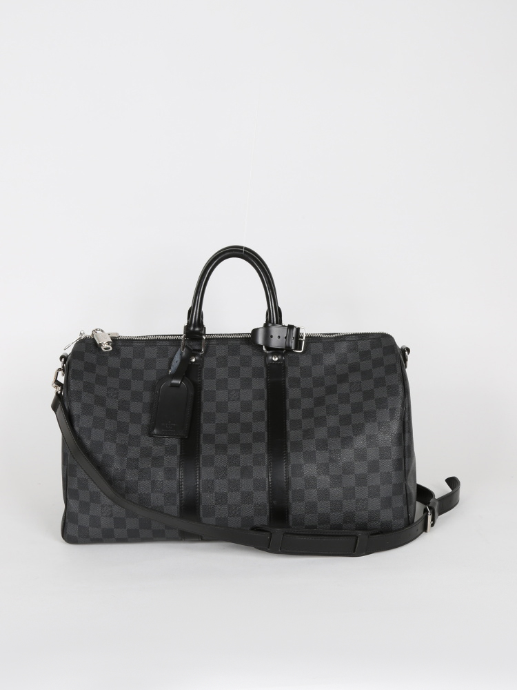 Louis Vuitton Keepall 45 Damier Graphite mit Bandoliere