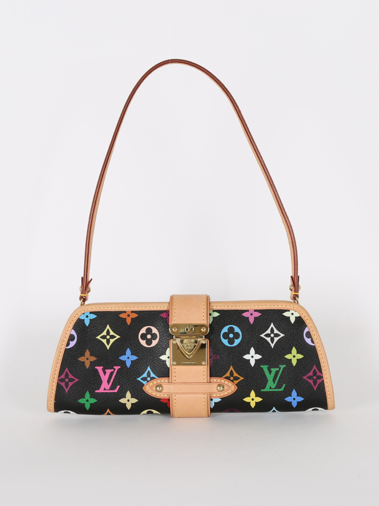 Louis Vuitton Black Multicolor Shirley Clutch