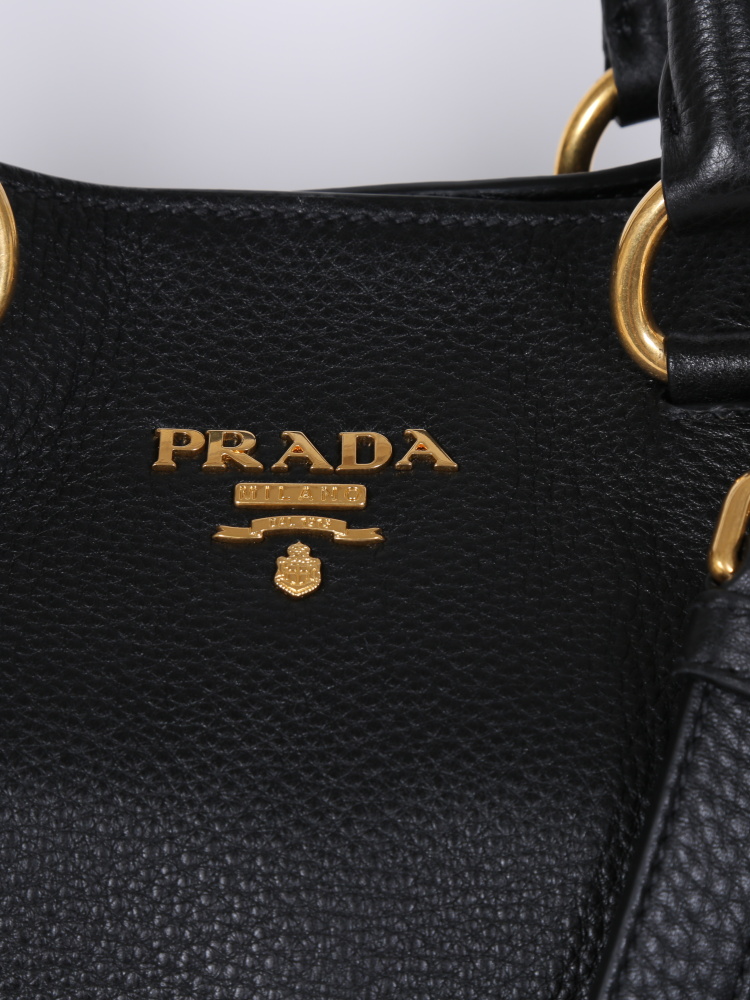 Prada - Vitello Phenix Shopping Bag Nero | www.luxurybags.de