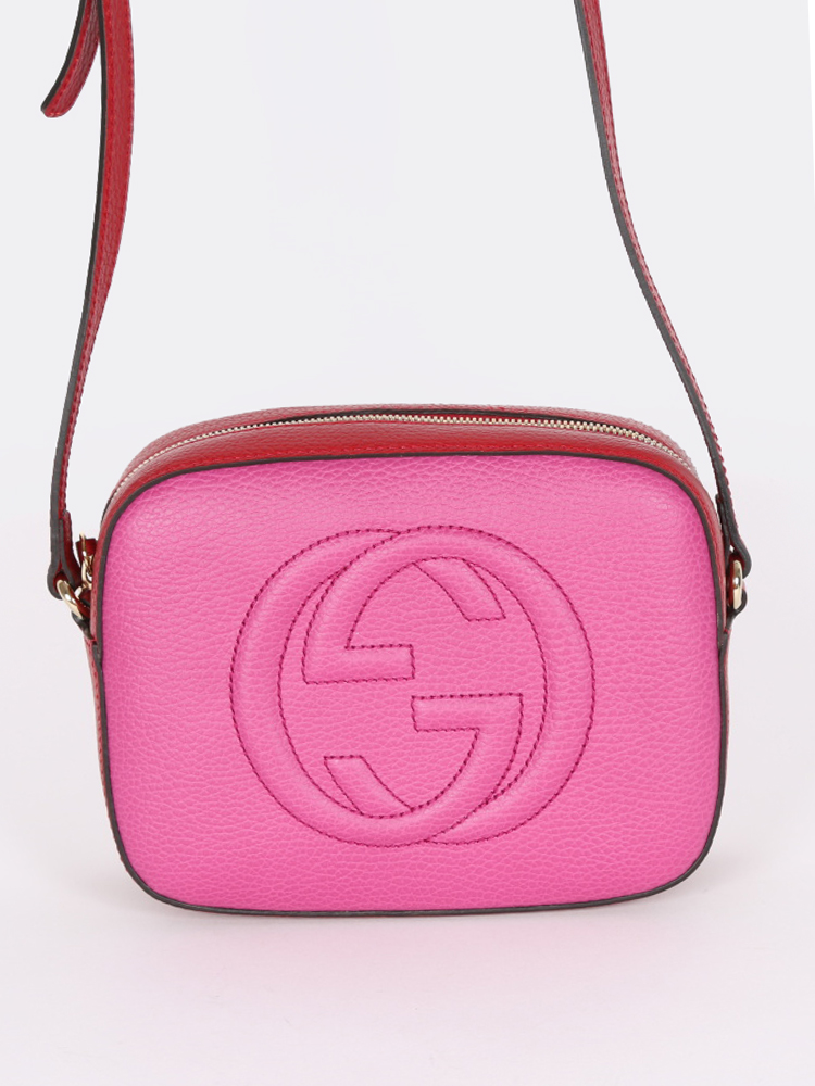 pink and red gucci bag