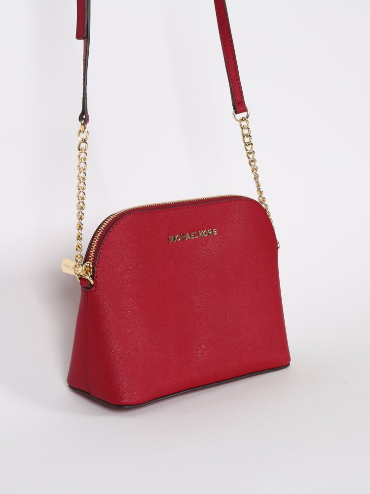 Cindy leather crossbody bag Michael Kors Red in Leather - 18545119