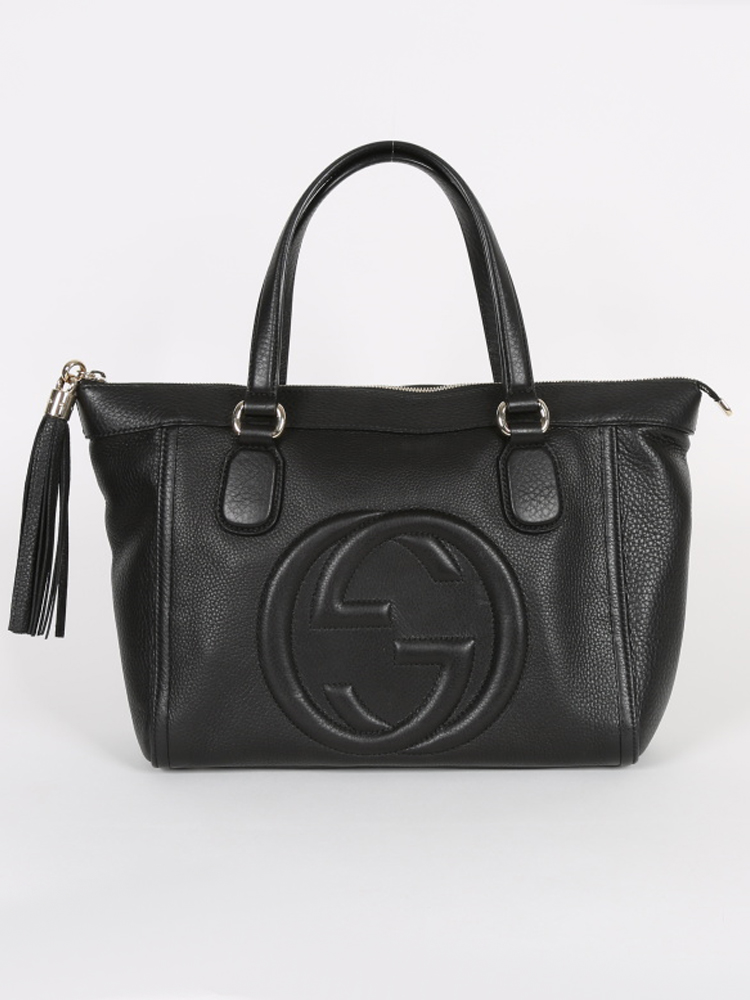 Gucci soho tote bag black sale