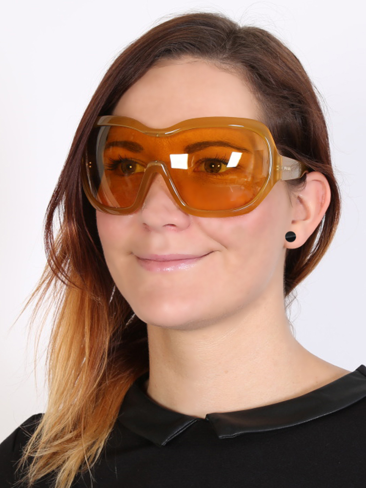 Prada yellow sunglasses sale