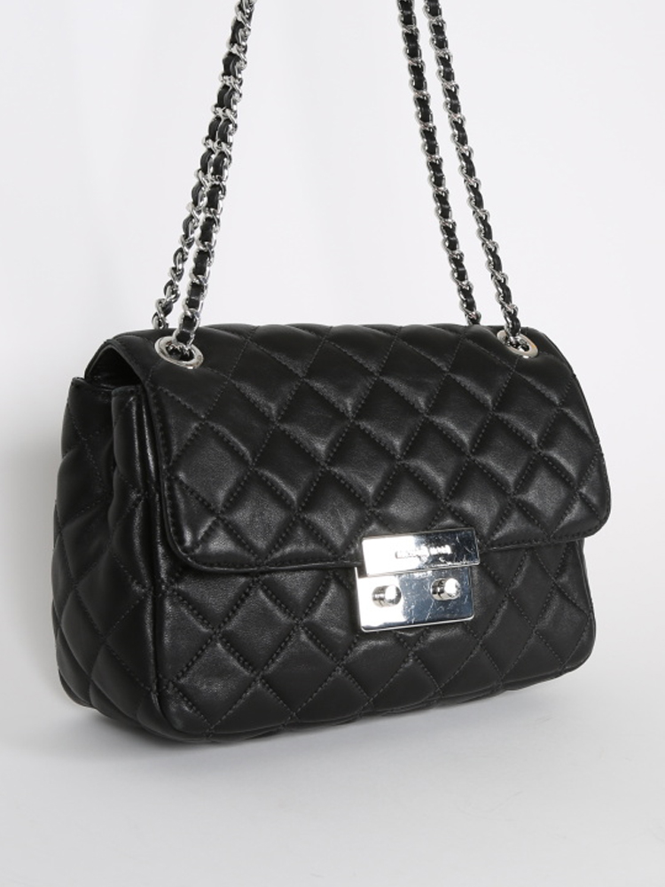 Michael Kors Sloan Black Quilted Leather Crossbody www.luxurybags