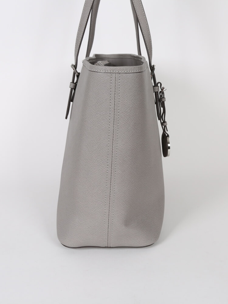 Michael kors jet set tote pearl grey sale