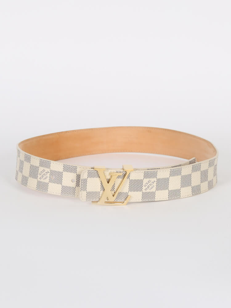 Louis Vuitton LV Belt Damier Azur Canvas 80cm Cloth ref.1032610