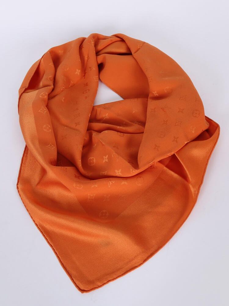 Louis Vuitton - Monaco Silk Carré Scarf Orange