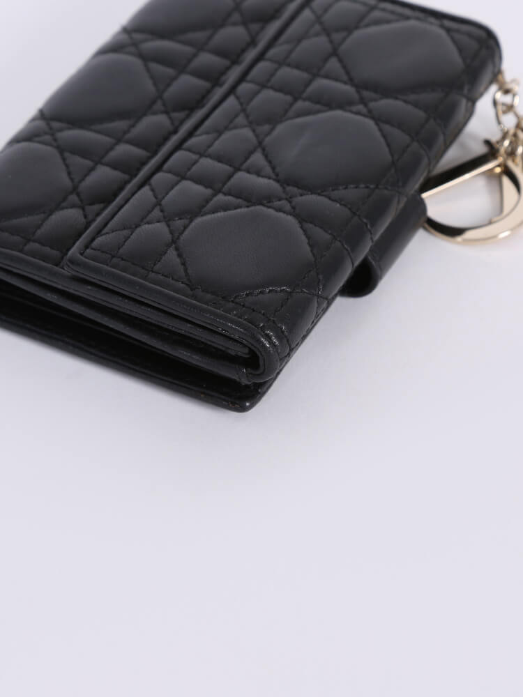 Lady dior lambskin wallet price sale