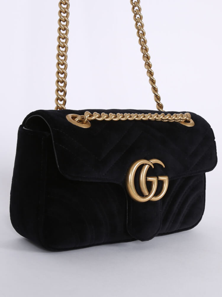 Gucci GG Marmont Mini Velvet Shoulder Bag