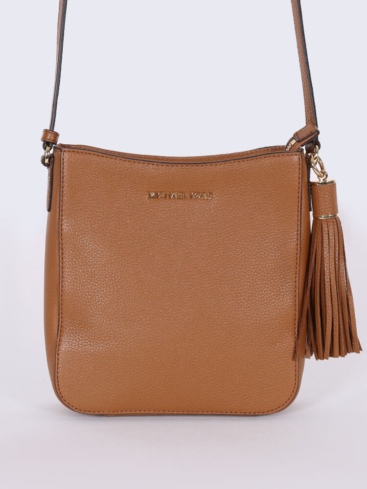 Michael Kors Bedford Tassel Leather Crossbody Brown www.luxurybags