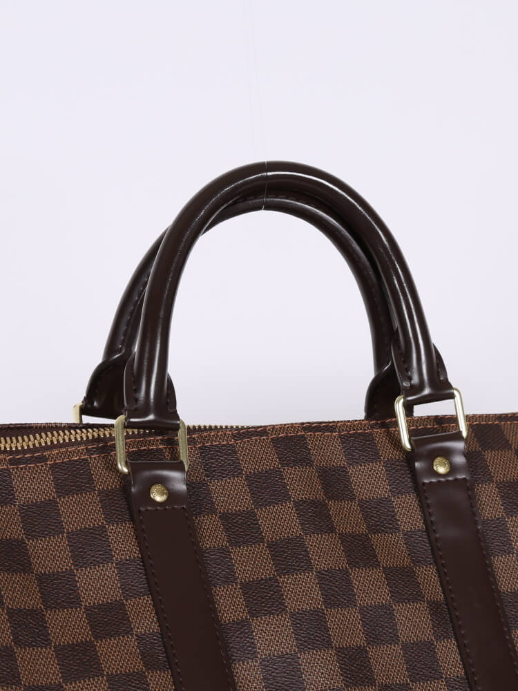 LOUIS VUITTON: Damier Ebene Keepall Bandouliere 55 – Luv Luxe Scottsdale