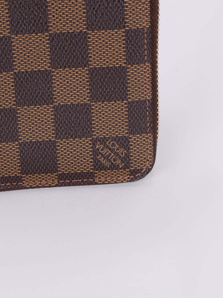 Louis Vuitton Damier Ebene Canvas Compact Zippy Wallet Louis Vuitton