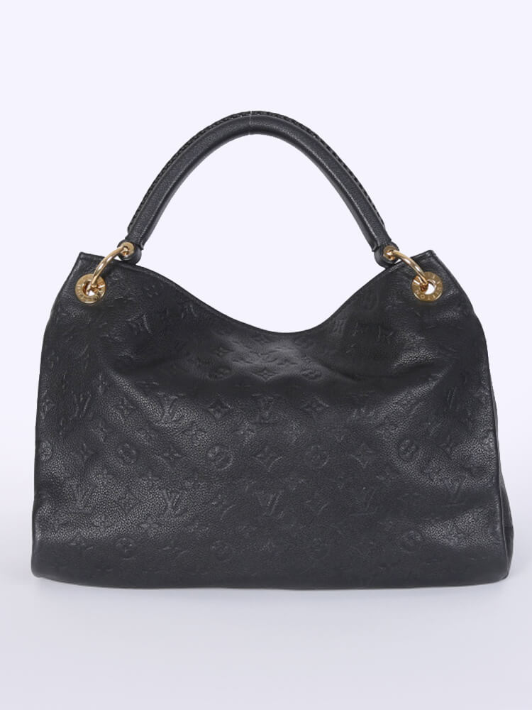 Louis Vuitton Artsy MM M41066 Black Noir Monogram Empreinte Leather