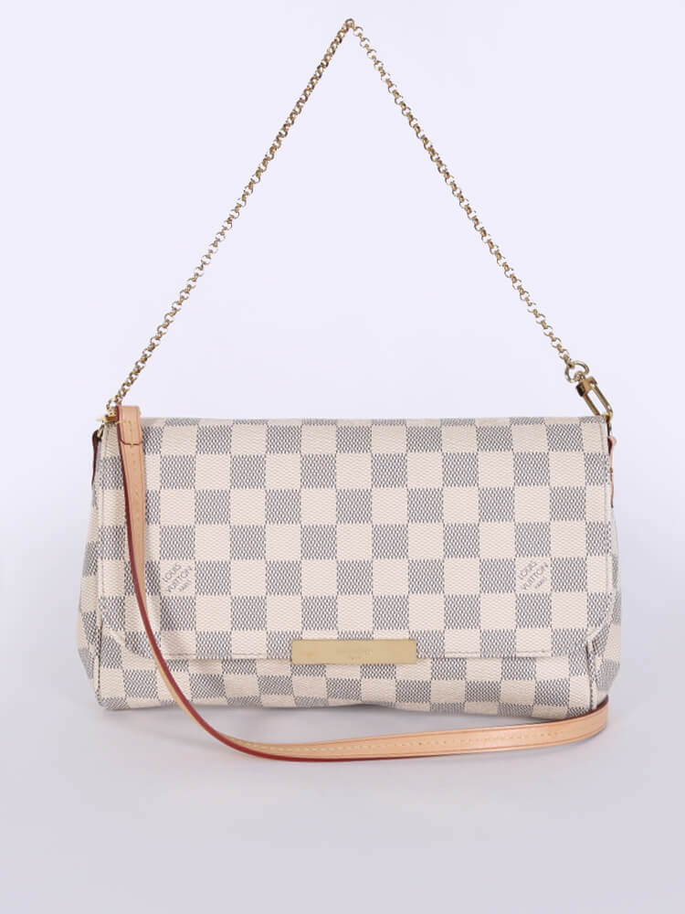 Louis Vuitton Damier Azur Monogram Canvas Favorite MM Crossbody Bag