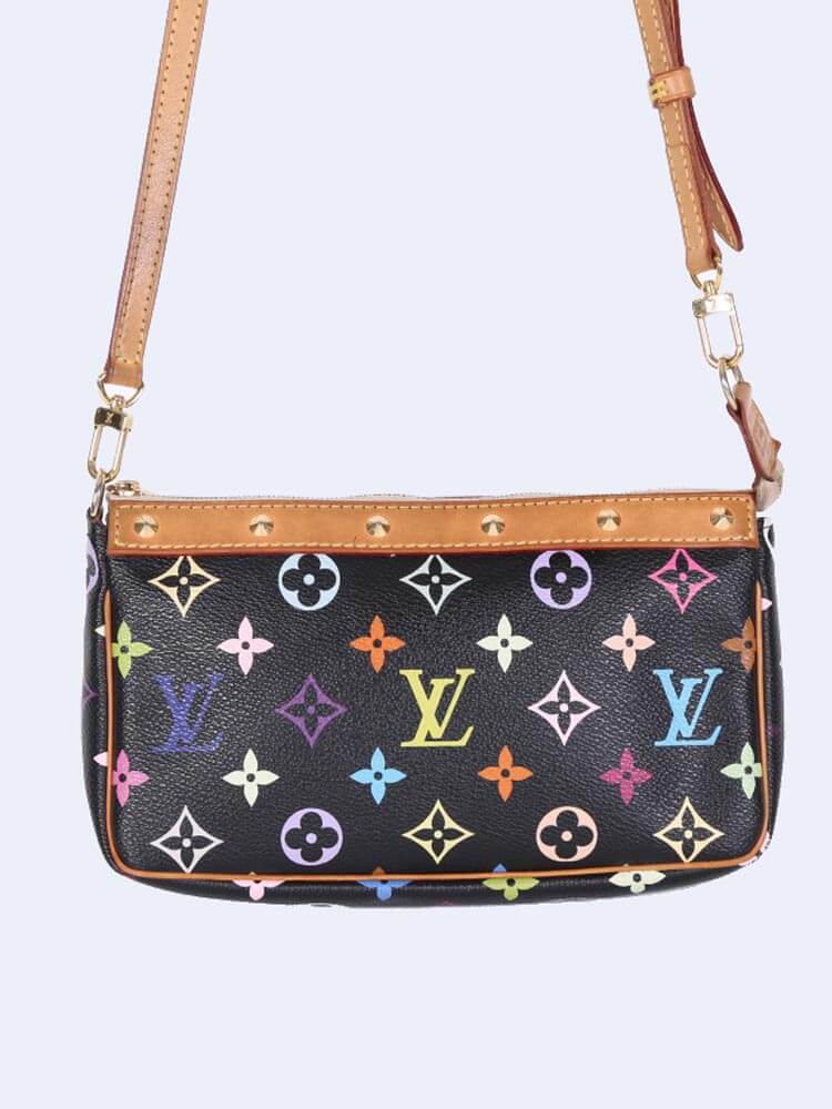 Louis vuitton pochette accessoires monogram multicolore black sale