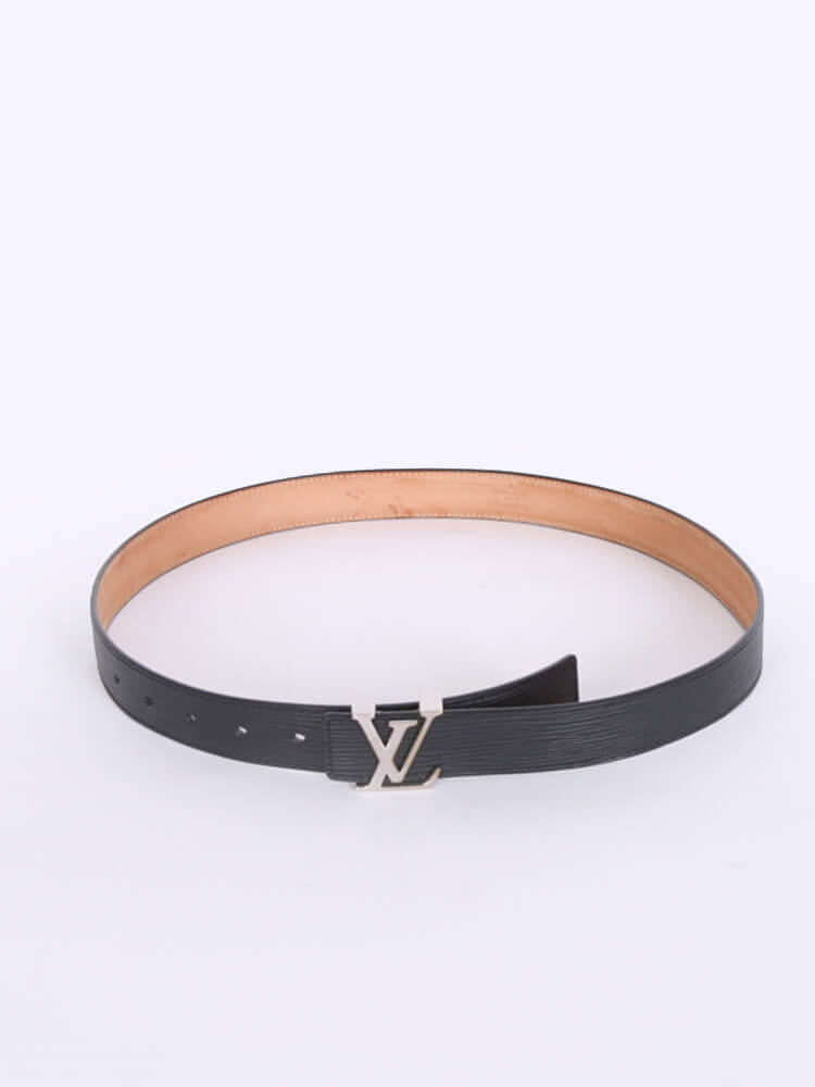 Initiales leather belt Louis Vuitton Black size 95 cm in Leather - 35537209