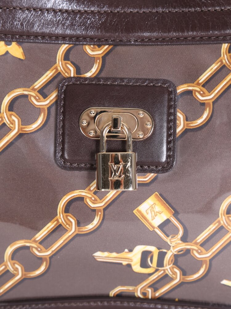 Louis Vuitton braune Leder-Monogramm-Blumen-Pantoletten mit - .de