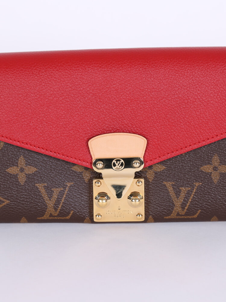 LOUIS VUITTON MONOGRAM PALLAS WALLET IN CHERRY 