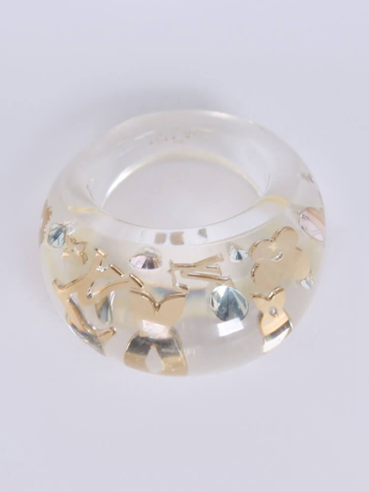 LOUIS VUITTON Inclusion Ring Transparent 19983