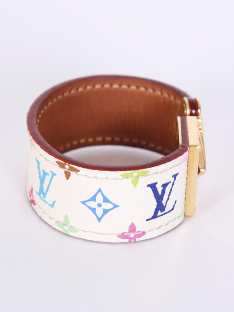 Koala Bracelet Vachetta/Multicolor Monogram – Keeks Designer Handbags
