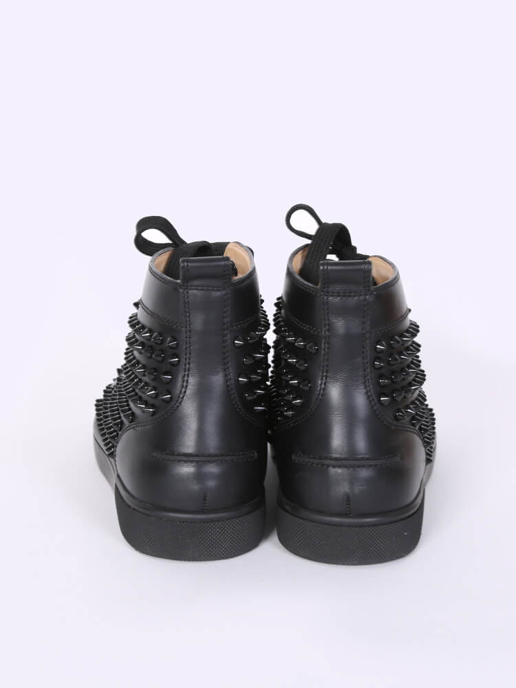 Black high top christian louboutin online