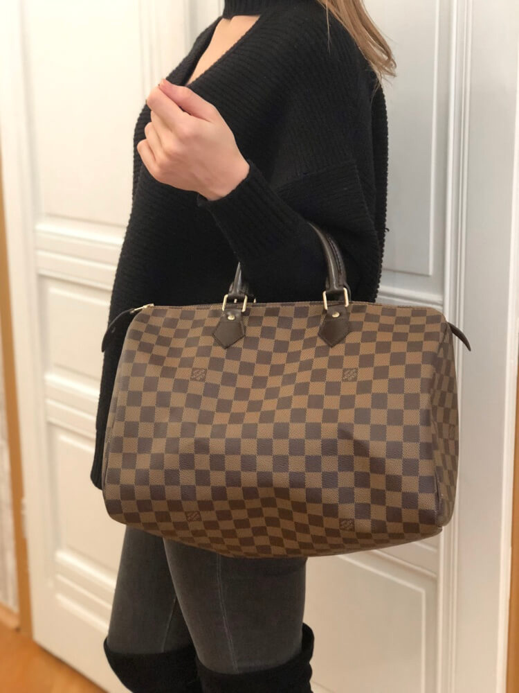 louis vuitton speedy 35 damier ebene canvas