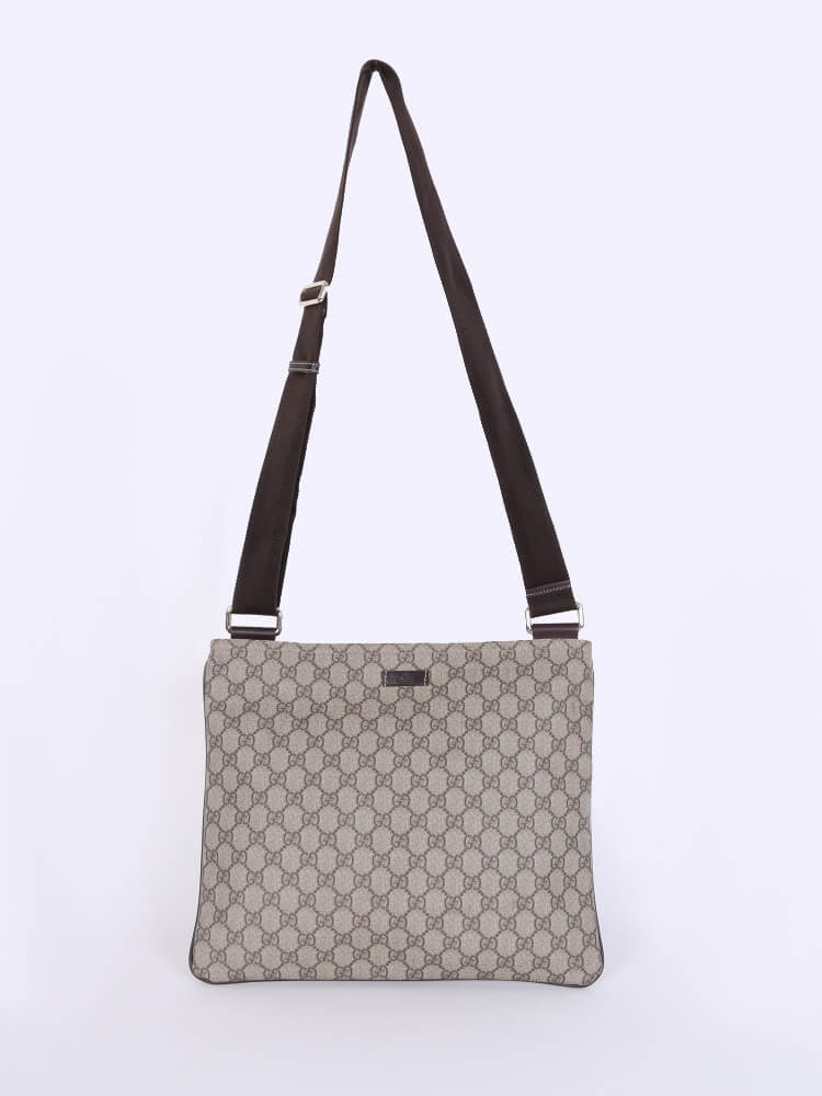 Gucci GG Crystal Large Messenger Bag (SHF-20130) – LuxeDH