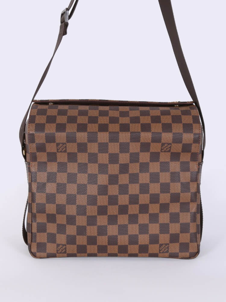 Louis Vuitton Bag Damier Ebene Canvas Naviglio Shoulder Messenger Bag