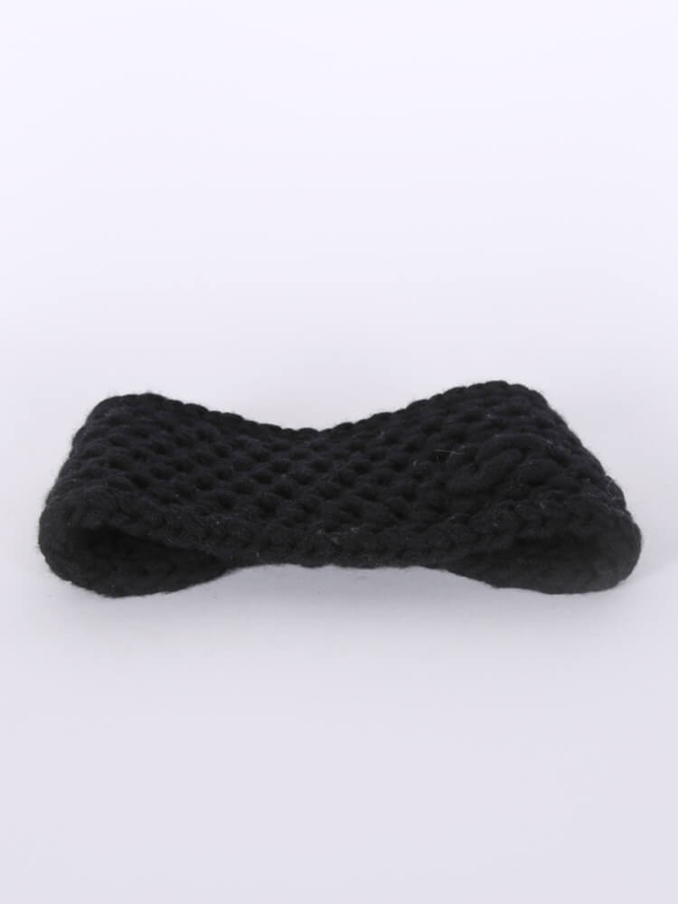 Chanel Cashmere Knit Gloves and Headband Set - Black Winter Accessories,  Accessories - CHA845546