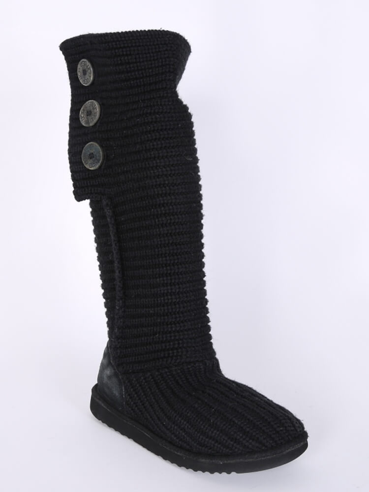 Black knit uggs online