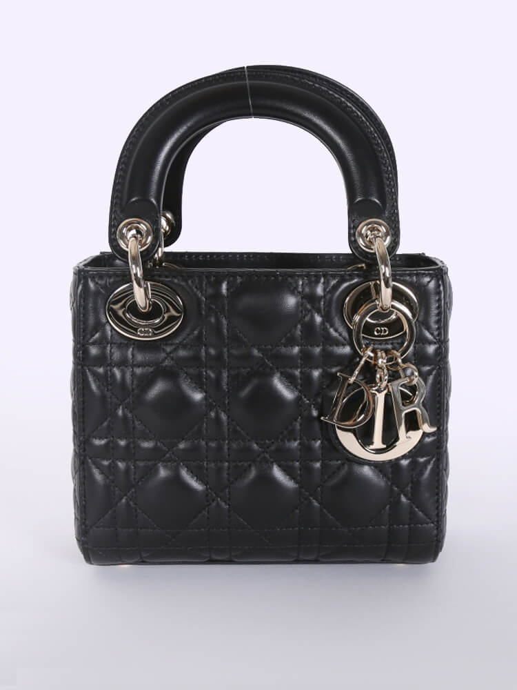 Lady dior mini on sale lambskin