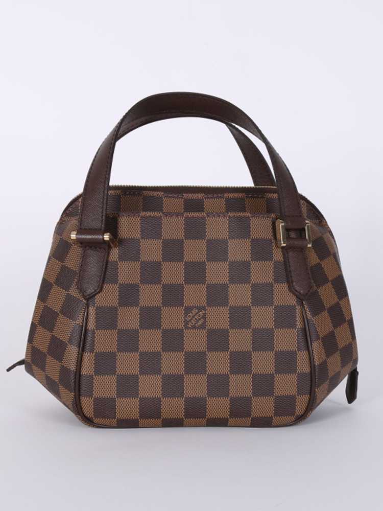 Louis Vuitton Belem PM Damier Ebene Satchel Bag Brown