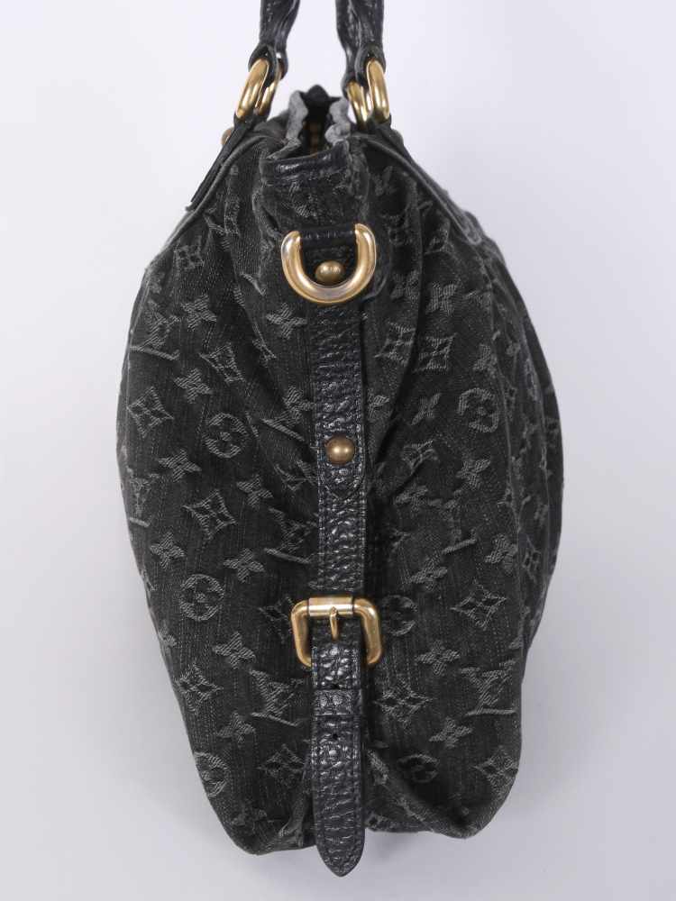 Louis Vuitton Noir Monogram Canvas Mini Lin Neo Cabby MM Shoulder Bag at  1stDibs
