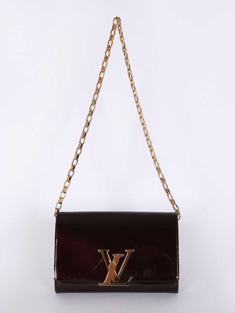 Louis Vuitton Amarante Vernis Leather Chain Louise GM Bag at 1stDibs