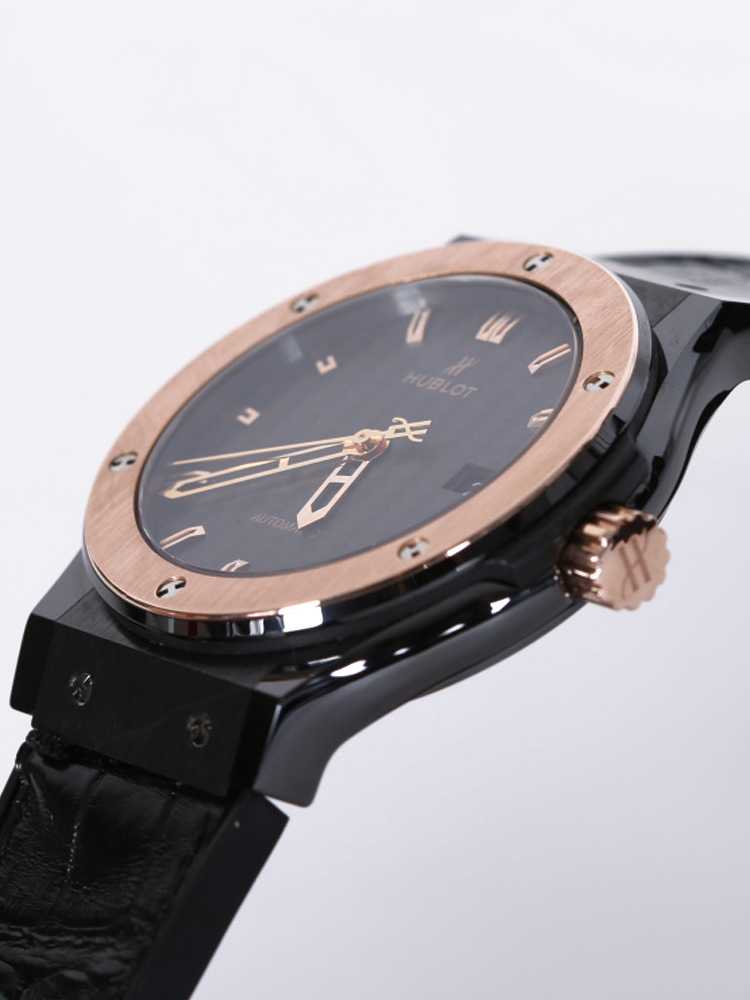 Hublot black gold on sale watch