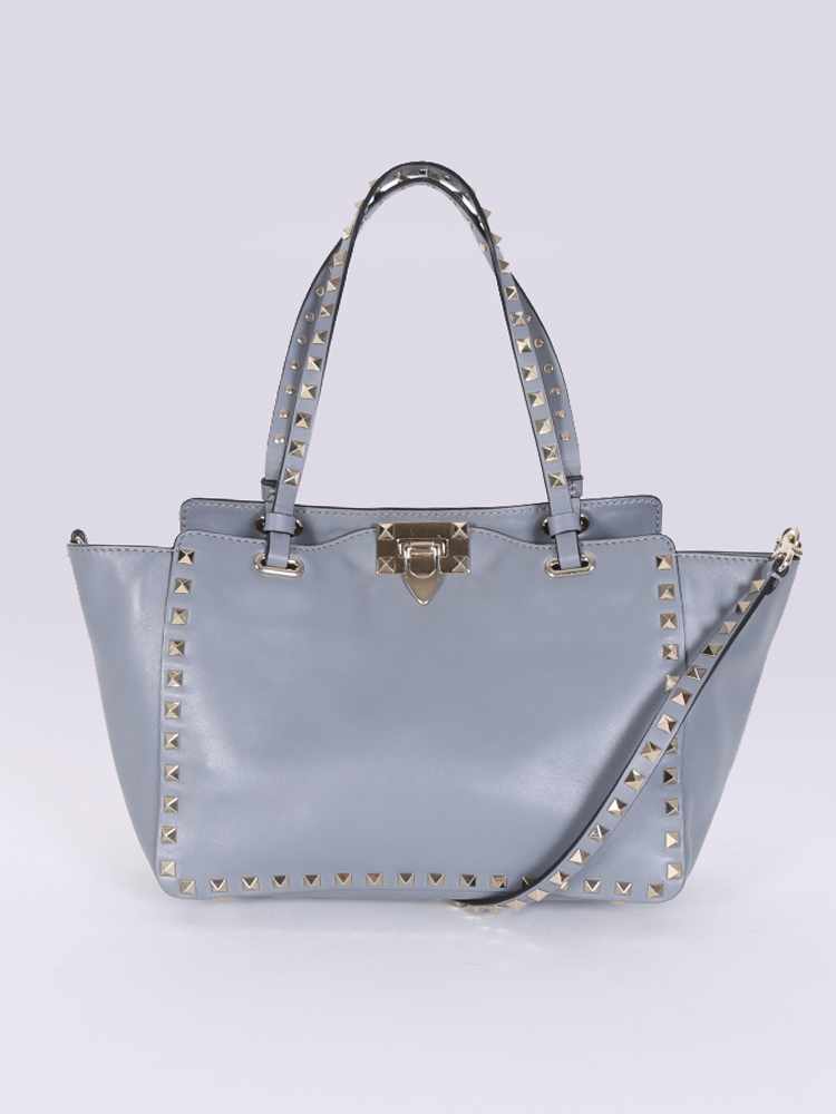 Rockstud deals leather tote