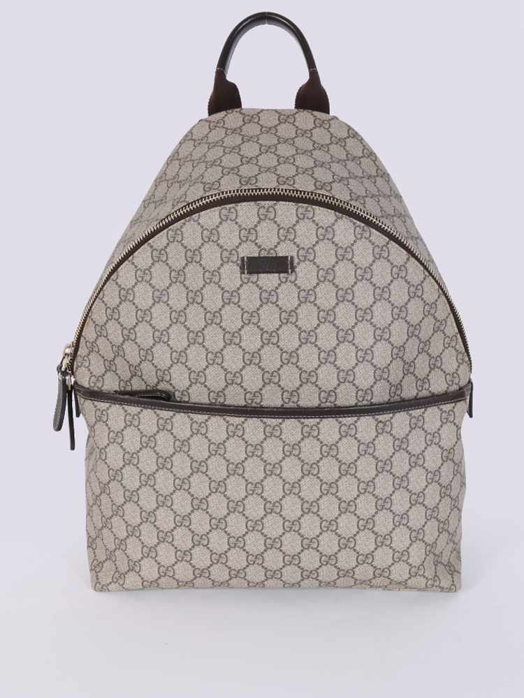 Gucci GG Supreme Zip Backpack Medium www.luxurybags