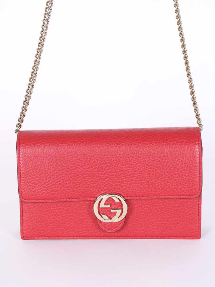 Gucci wallet on chain red sale