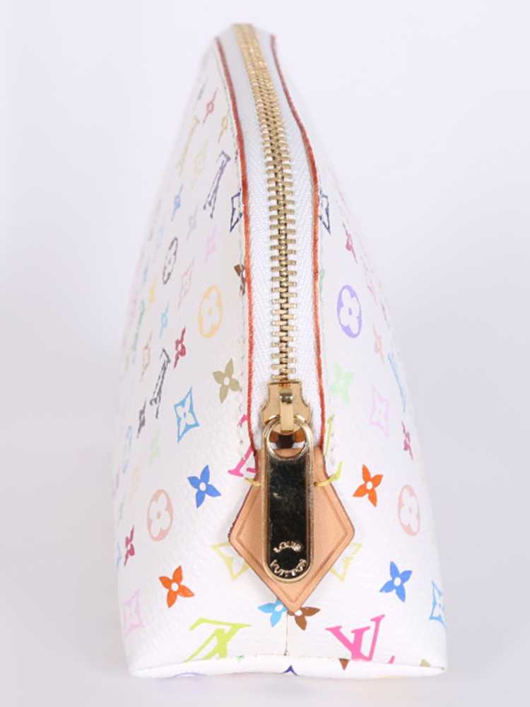 Louis Vuitton Monogram Multicolore Canvas Cosmetic Pouch Blanc www.luxurybags