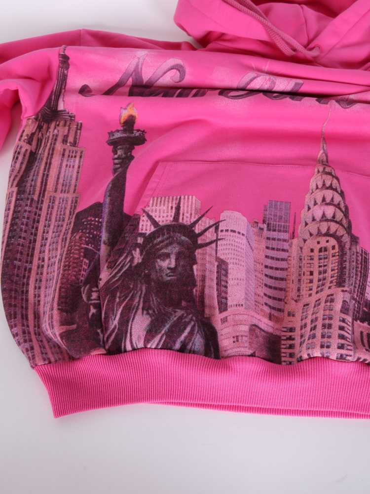 Balenciaga New York Hoodie in Pink