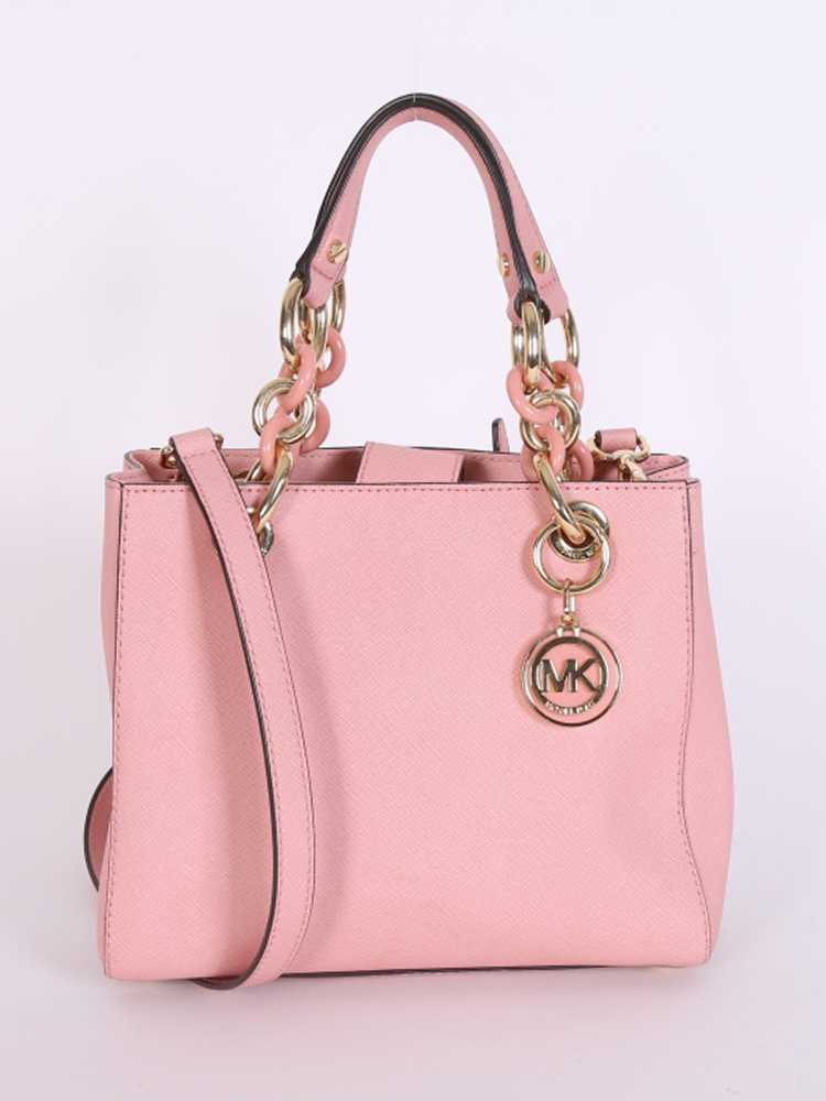 Michael Kors Cynthia Medium Saffiano Soft Pink Leather Satchel - $90 - From  Jean