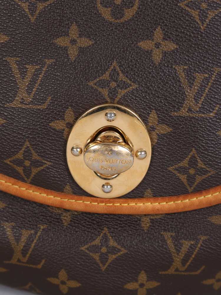 Louis Vuitton Laptoptasche / Umhängetasche Braun Tuch ref.821950