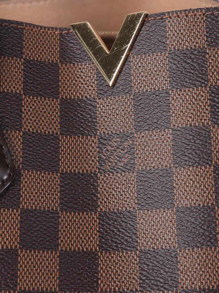 Louis Vuitton Kensington Damier Ebene 'V' Tote Bag Reference Guide -  Spotted Fashion