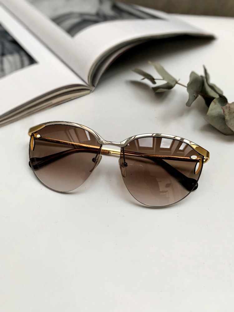 Louis Vuitton Lily Pilote Z0810U 9SL 145 Gold/Silver Rimless