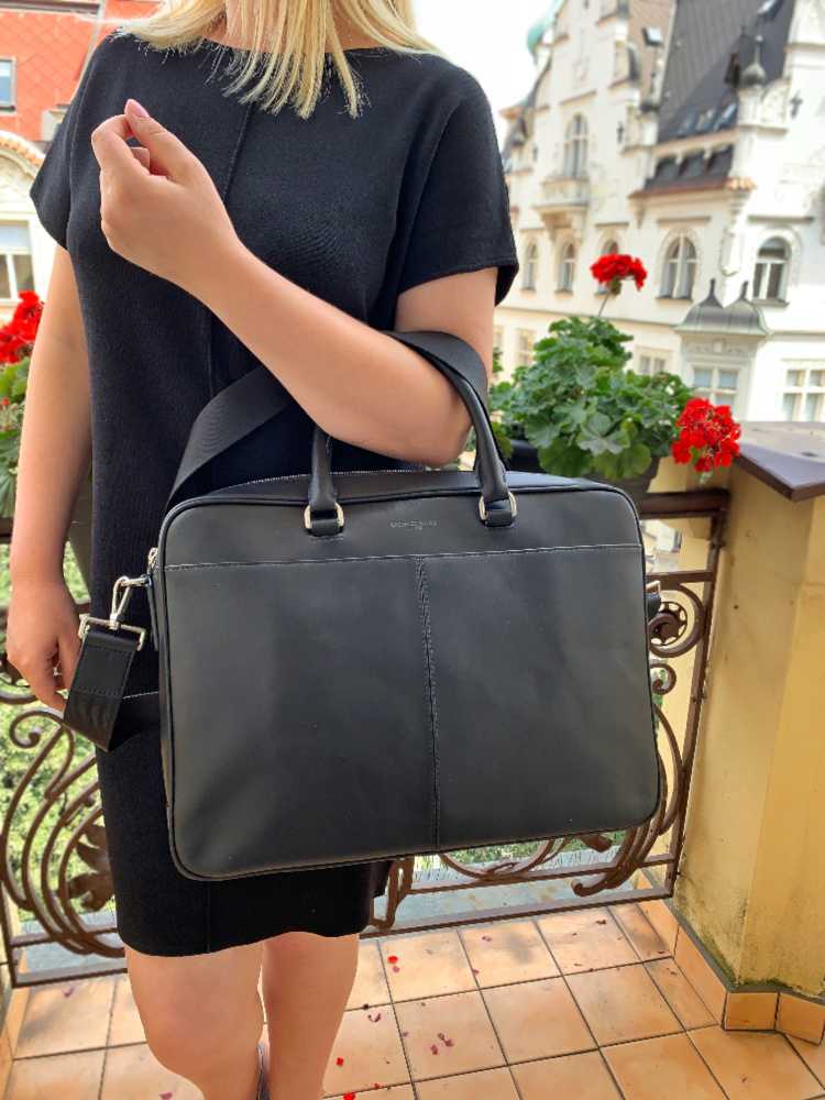 Large leather sale laptop bag