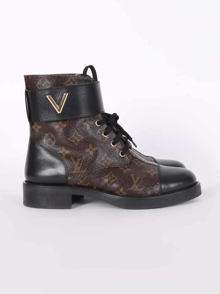 LOUIS VUITTON Damen Stiefel aus Leder in Braun