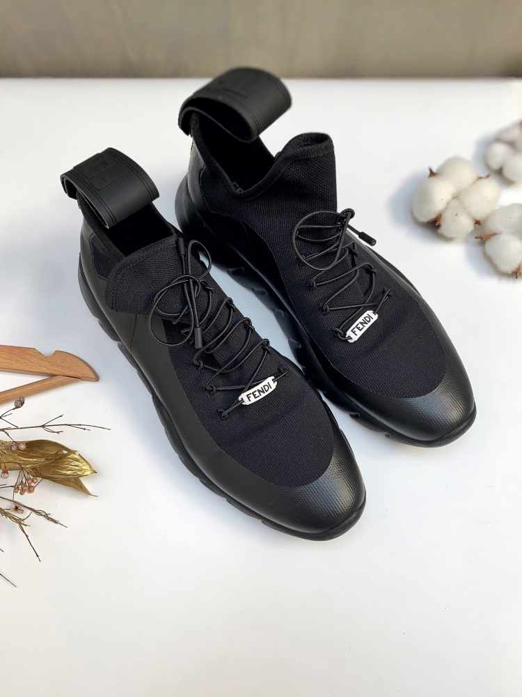 Black fendi sneakers online